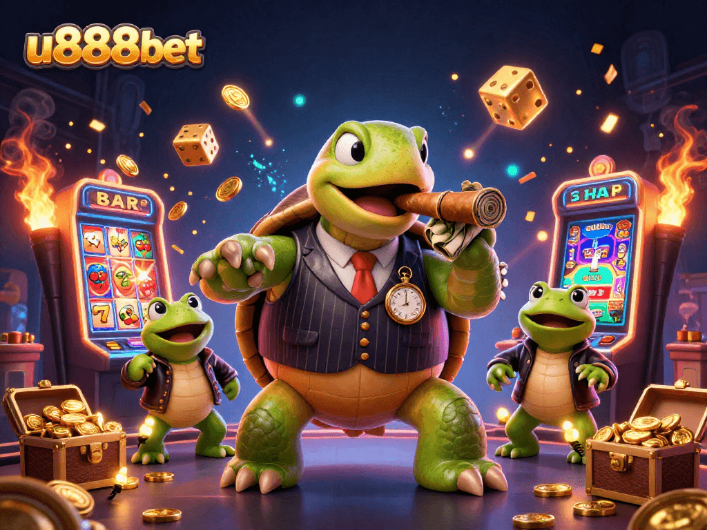 Experience thrilling action at u888bet with vibrant casino characters and dynamic gaming elements.