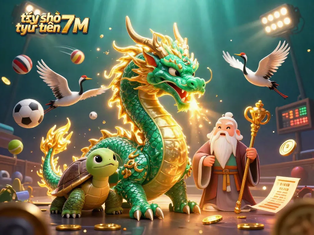 Experience the excitement of tỷ số trực tuyến 7M with dynamic sports elements and powerful characters.