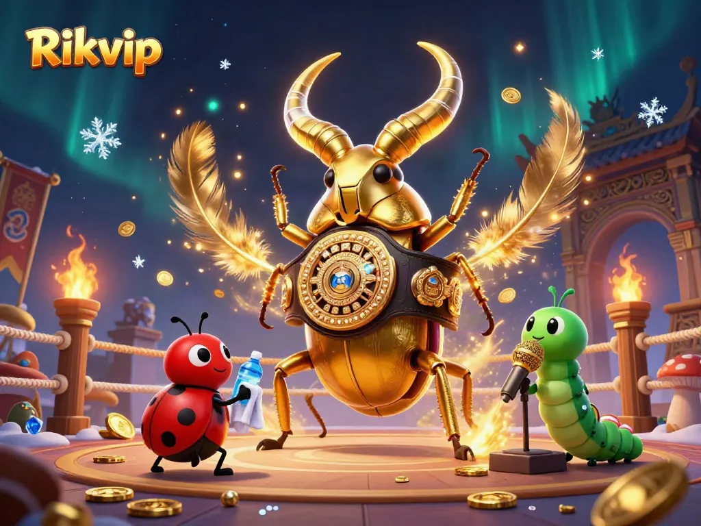 Engage with Rikvip's vibrant casino scene showcasing energetic characters and dynamic elements.