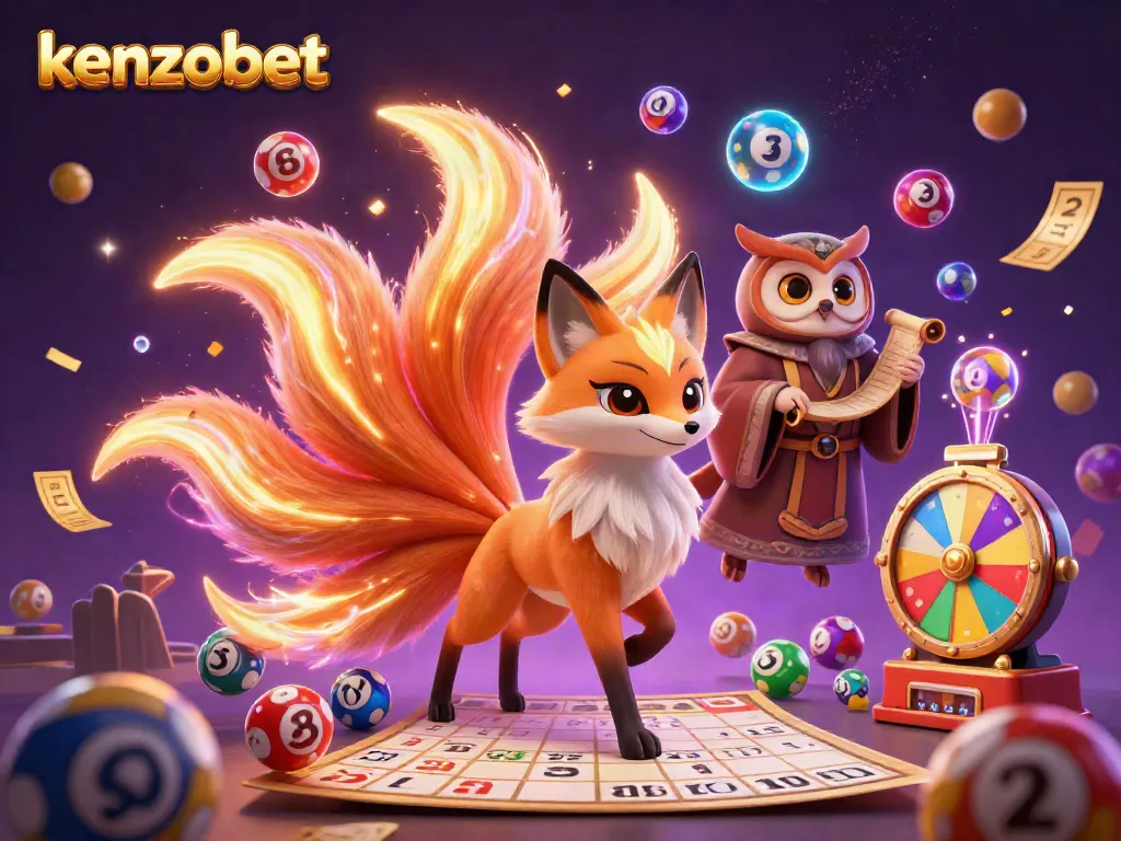 Experience vibrant gaming with kenzobet's dynamic slot and arcade features in a colorful scene.