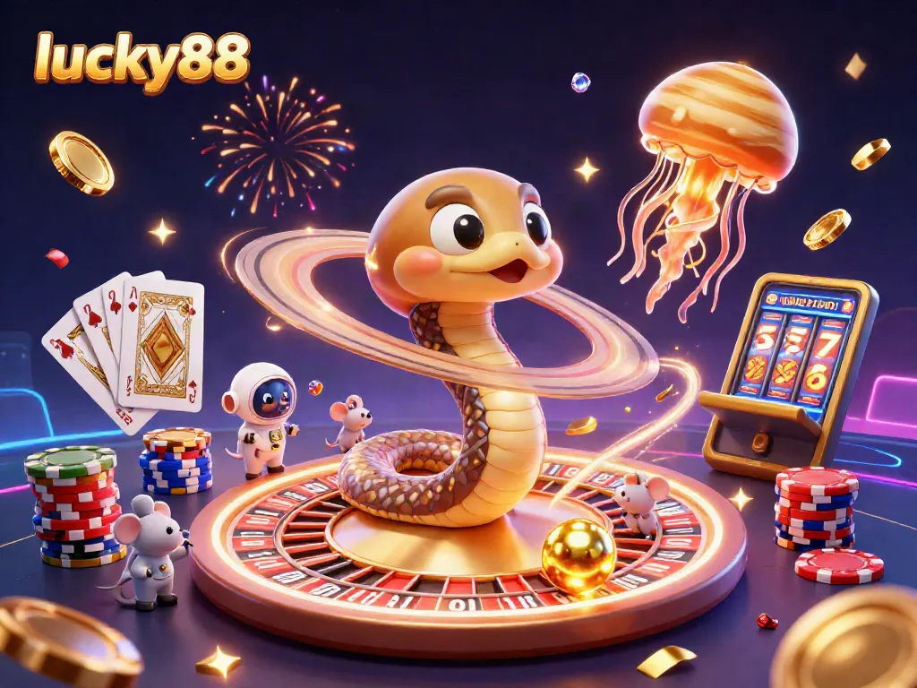 Experience thrilling bets at lucky88 with astronaut mice on a cosmic roulette wheel, sparkling treasures abound!