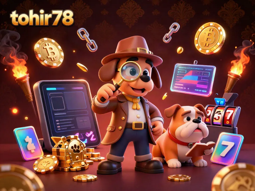 Playing a thrilling game at tohir78 with crypto coins and poker chips in a fun, engaging scene.