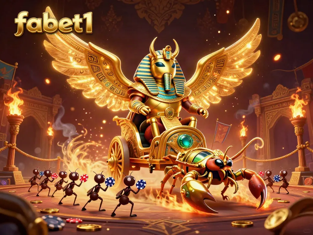 Experience thrilling wins and excitement at fabet1's vibrant games with glowing animations and rich atmosphere.