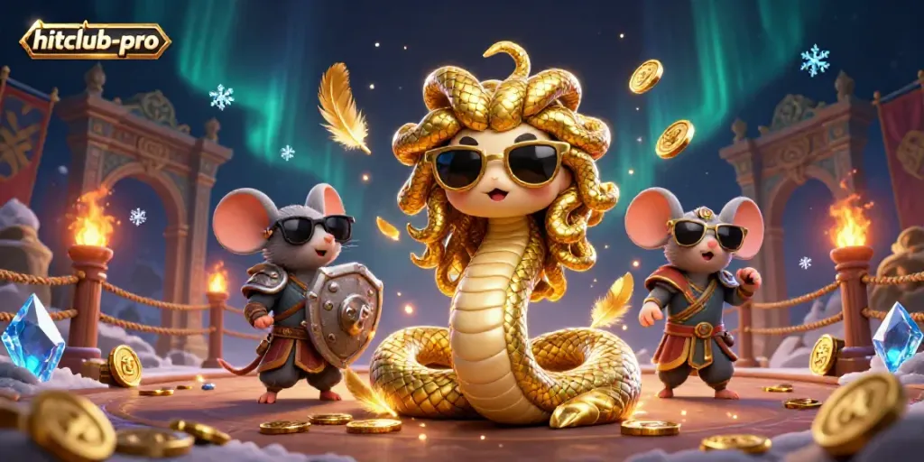 Experience thrilling gameplay at hitclub-pro with a dynamic casino scene featuring iconic characters and vibrant elements.