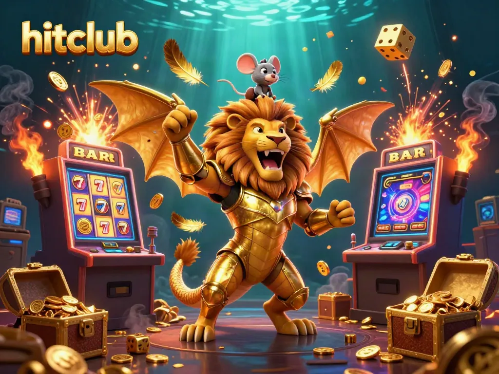 Experience the thrill of hitclub gaming in an ultra-detailed 3D casino scene filled with jackpots and vibrant characters.