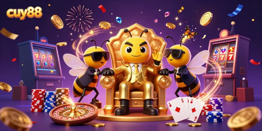 Engage with cuy88 for thrilling casino adventures amidst golden treasures and animated characters.