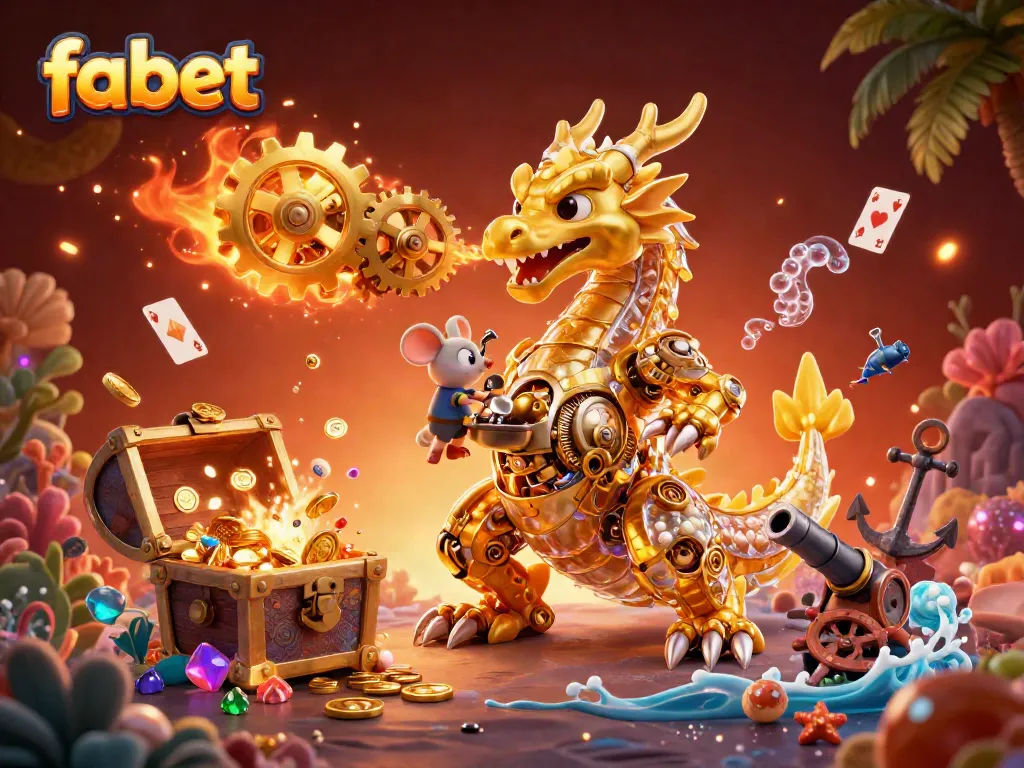 Experience the thrill of fabet’s vibrant gaming scene with golden treasures and interactive characters.