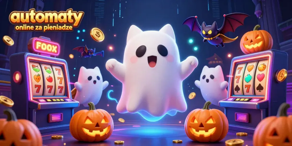 Experience thrilling automaty online za pieniadze with a vibrant ghost cat, jackpots, and dynamic casino elements.
