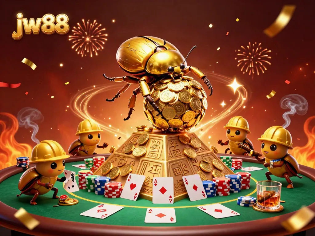 Experience thrilling moments at jw 88, where golden coins and poker chips evoke excitement in every game.